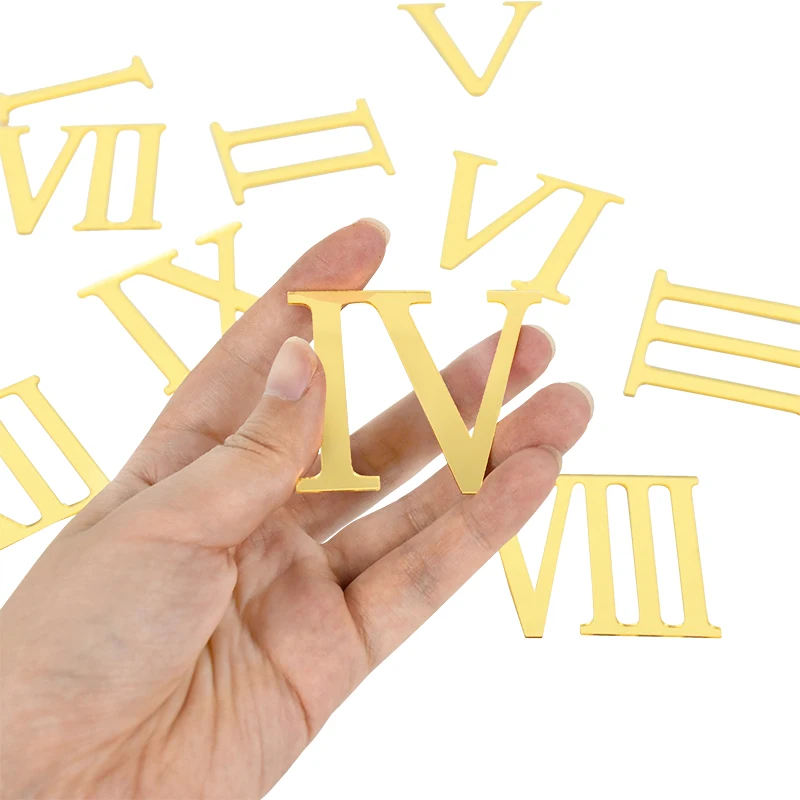 Golden Mirror Acrylic English Letter Alphabet Cake Decor DIY Personalise Name Cake Topper For Wedding Birthday Party Cake Decor - Image 5