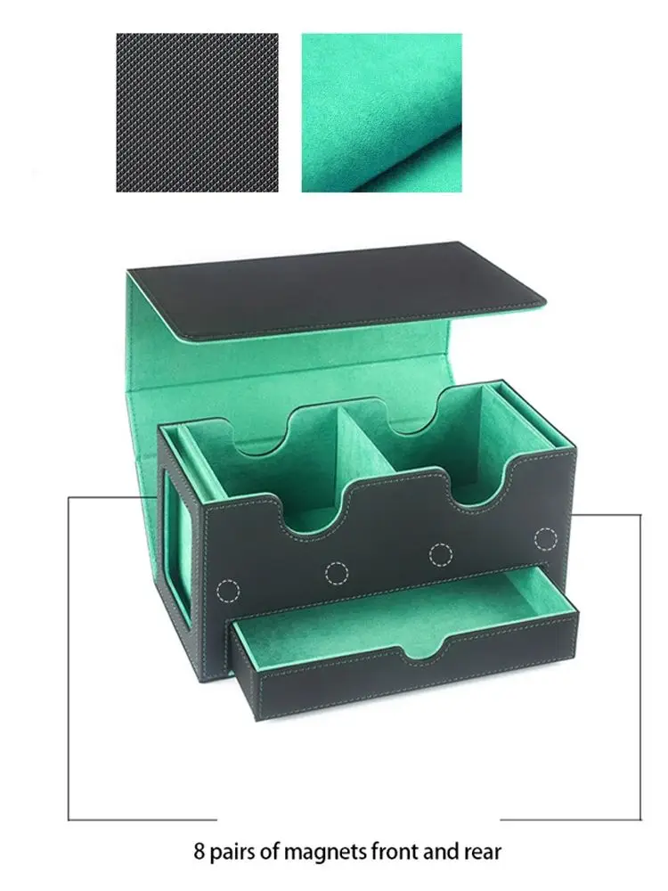Exquisites Fenster, große Box mit Kapazität, Karten-Aufbewahrungsbox, Spielzeug-Spiel-Karten-Aufbewahrungs-Sammelbox, passend für Yugion-Karten – Detail 11