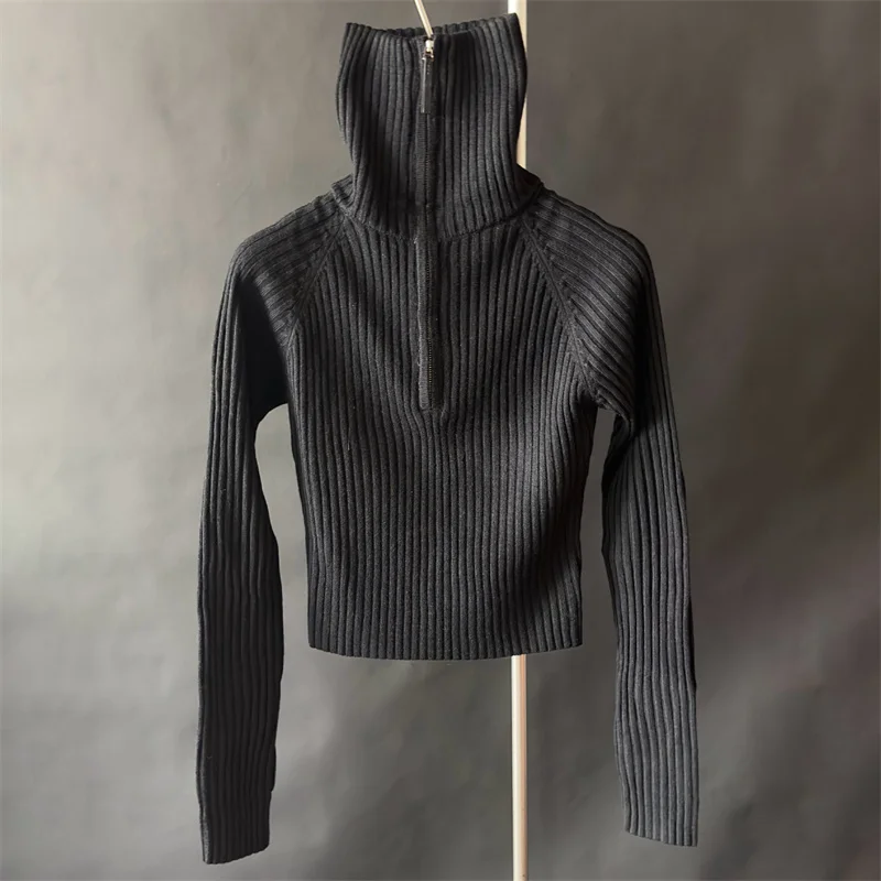 Strickjacke für Damen. Neues, elastisches, gestricktes, schmal geschnittenes, langärmliges Oberteil für den Herbst 2022, Wollmischung, Damenpullover, lässiger Damenmantel