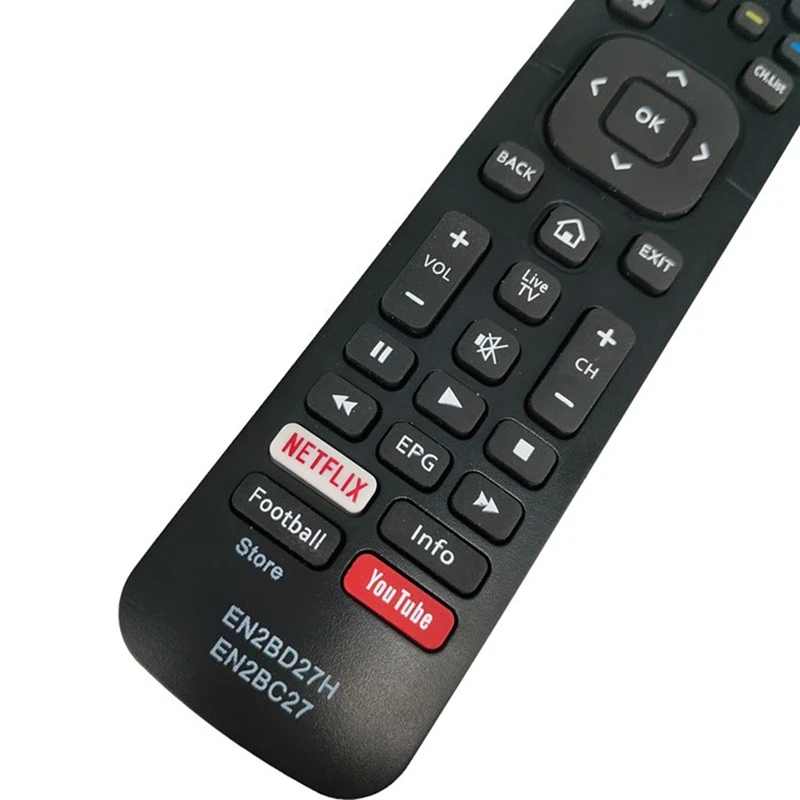 TV Remote Control, For Hisense Intelligent TV Remote Control EN2BC27/EN2BD27H Replace Remote Controls