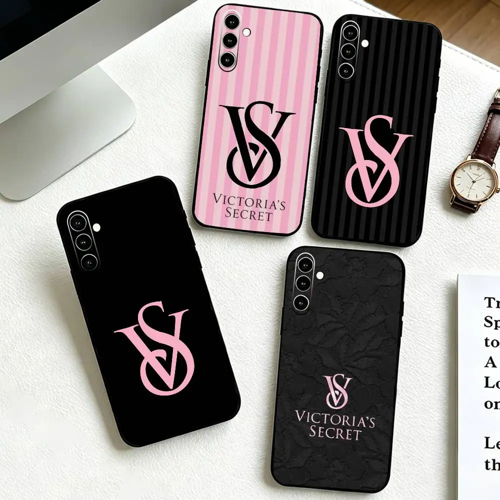 Чехол для телефона с логотипом V-Victoria S-Secret для Samsung Galaxy A73, A72, A71, A70, A53, A52, A51 и других моделей, мягкий черный чехол