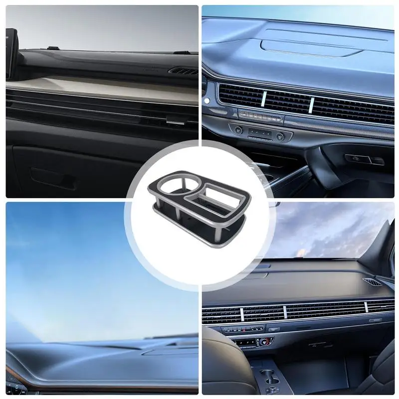 Car Dashboard Drink Double Hole Car Styling Front Center Console Storage Box Coin + Cup Holder For BMW E46 Series 1999-2006
