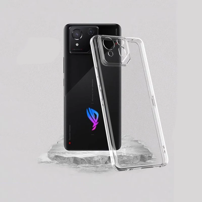 For Asus ROG Phone 9 Pro Rog9 Rog9Pro Clear Transparent Soft TPU Silicone Case Cover Phone Shell Protection