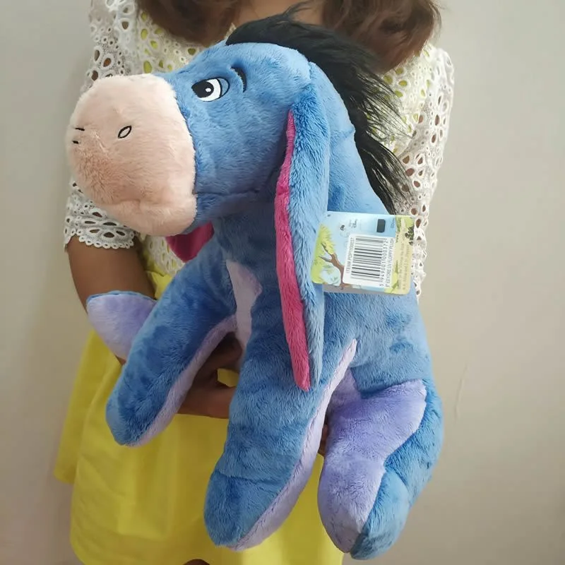 Original 40cm 15.7\'\' Eeyore Donkey Plush toy Soft Stuffed Animal Dolls for children Birthday Gifts