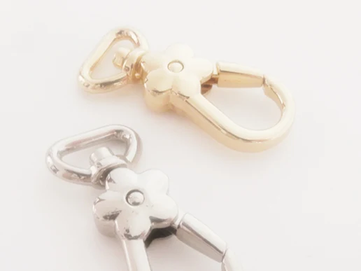 กระเป๋าสตางค์ตะขอ,ตะขอหมุน,หนัง Hook,สุนัข Clasps,กระเป๋า Clasp,Chain Snap,ภายใน1/2นิ้ว4Pcs HK-046