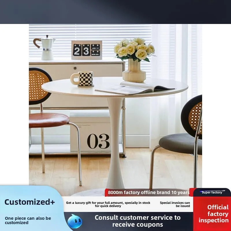 

Coffee round table dining table and chair combination