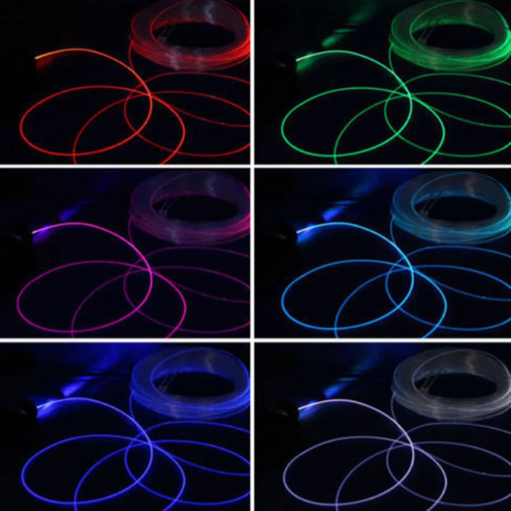 Outdoor Dercor Optic Fiber Cable Lamp Strip Premium PMMA Side Glow Optic Fiber Cable 15/2/3/4mm Diameter 2M Length