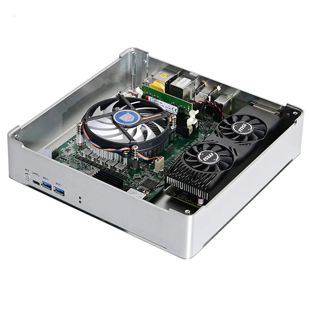 Partaker Gaming Computer Windows 10 Mini PC i7-9700F i5-9400F i3-9100F GTX1650 4G GPU Micro PC DDR4 RAM 2*HDMI2.0 DVI DP WiFi