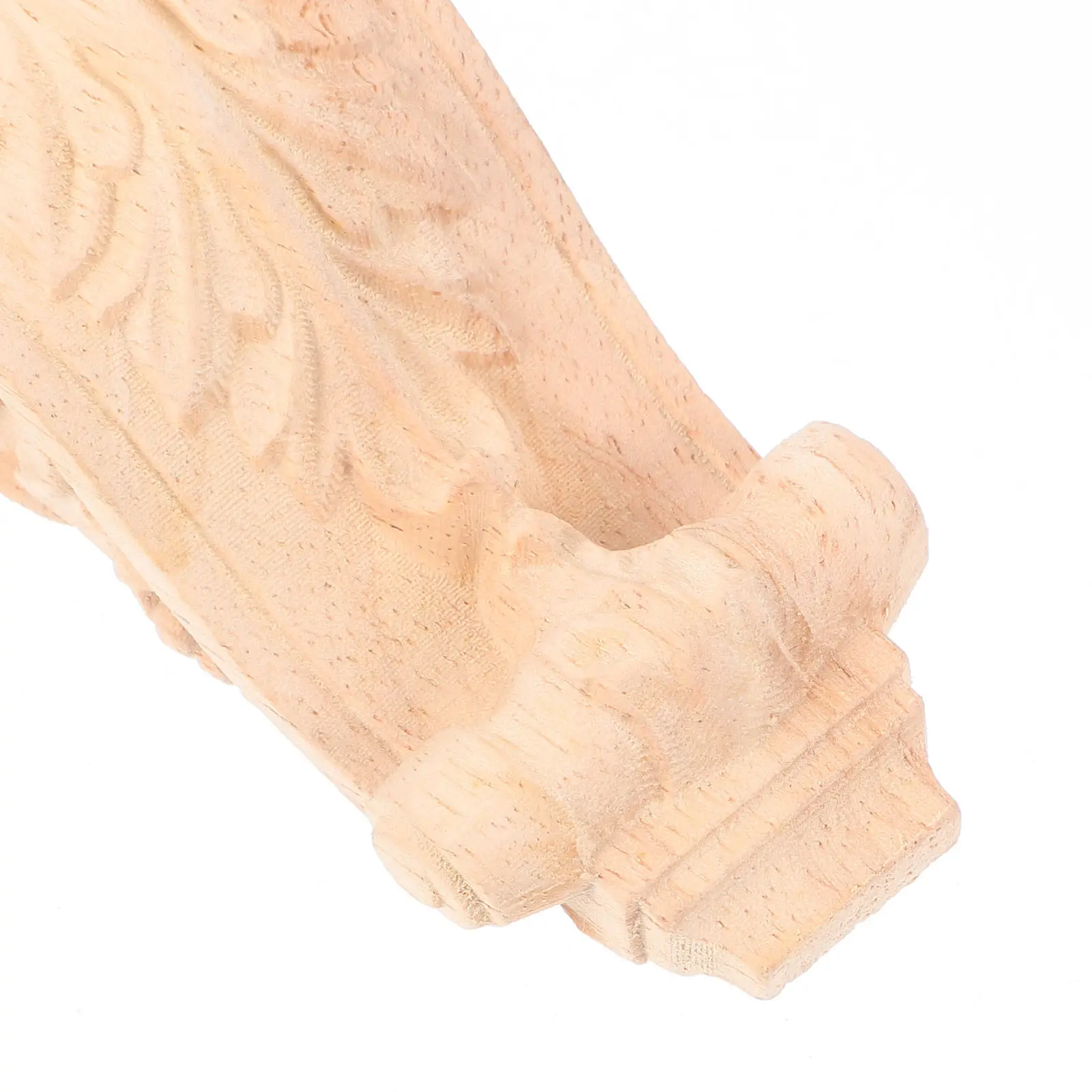 Wooden Roman Column Corbels, Solid Wood Carved Shelf Brackets for Vintage Wall Decoration & Corner Moulding