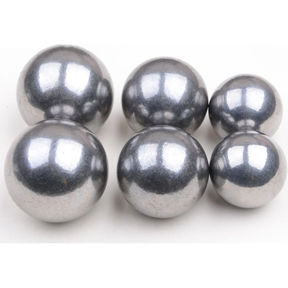 1-50Pcs Full-size 7-120mm Solid Iron Ball Q235 Carbon Steel High Quality Smooth Iron Bead 7/8/9/10/11/12/12.7/14/15/16/17-120mm