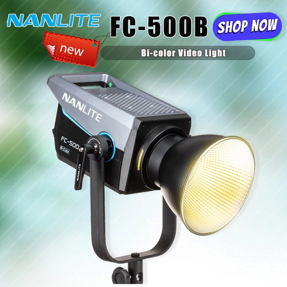 

Nanlite FC-500B Bi-color LED Photography Lighting High Power COB Outdoor Monolight for Studio Vlogging Shooting