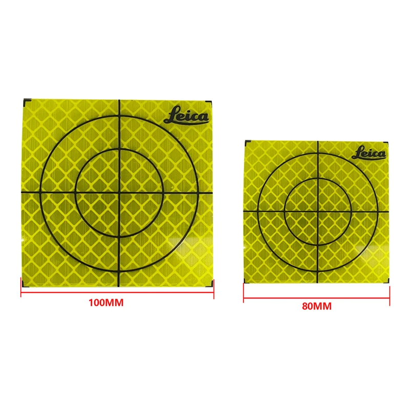 

Светоотражающий лист для Leica Total Station, размер 80x80/100x мм, флуоресцентный зеленый лист, Светоотражающая наклейка, шт.