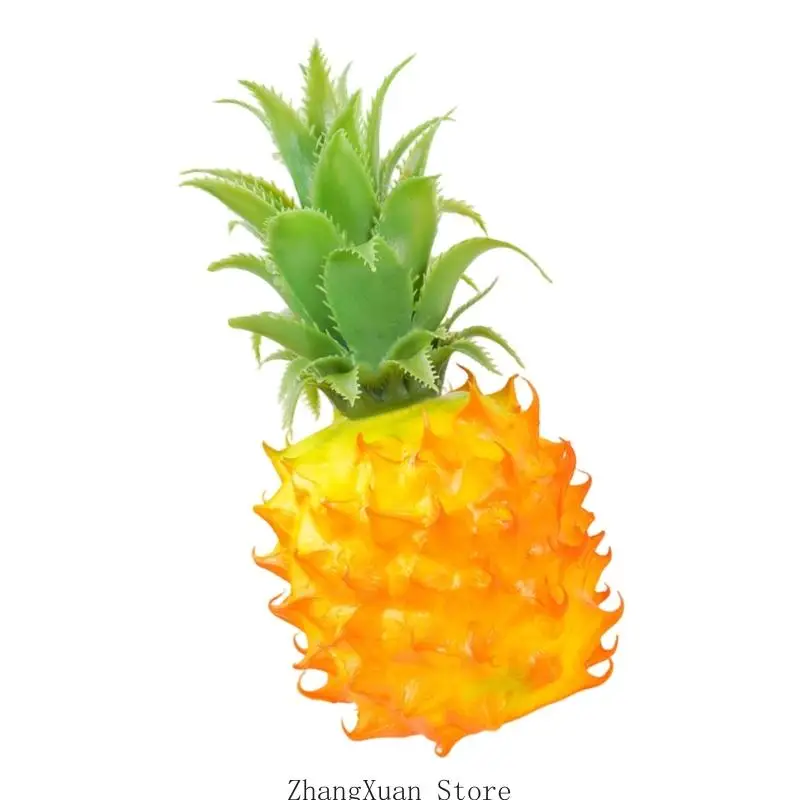 Künstliche Fruchtmodellsimulation, strukturierte Ananas-Dekoration für Schaufenster, Raumarrangements und Fotoszenen-Nutzung – Detail 3