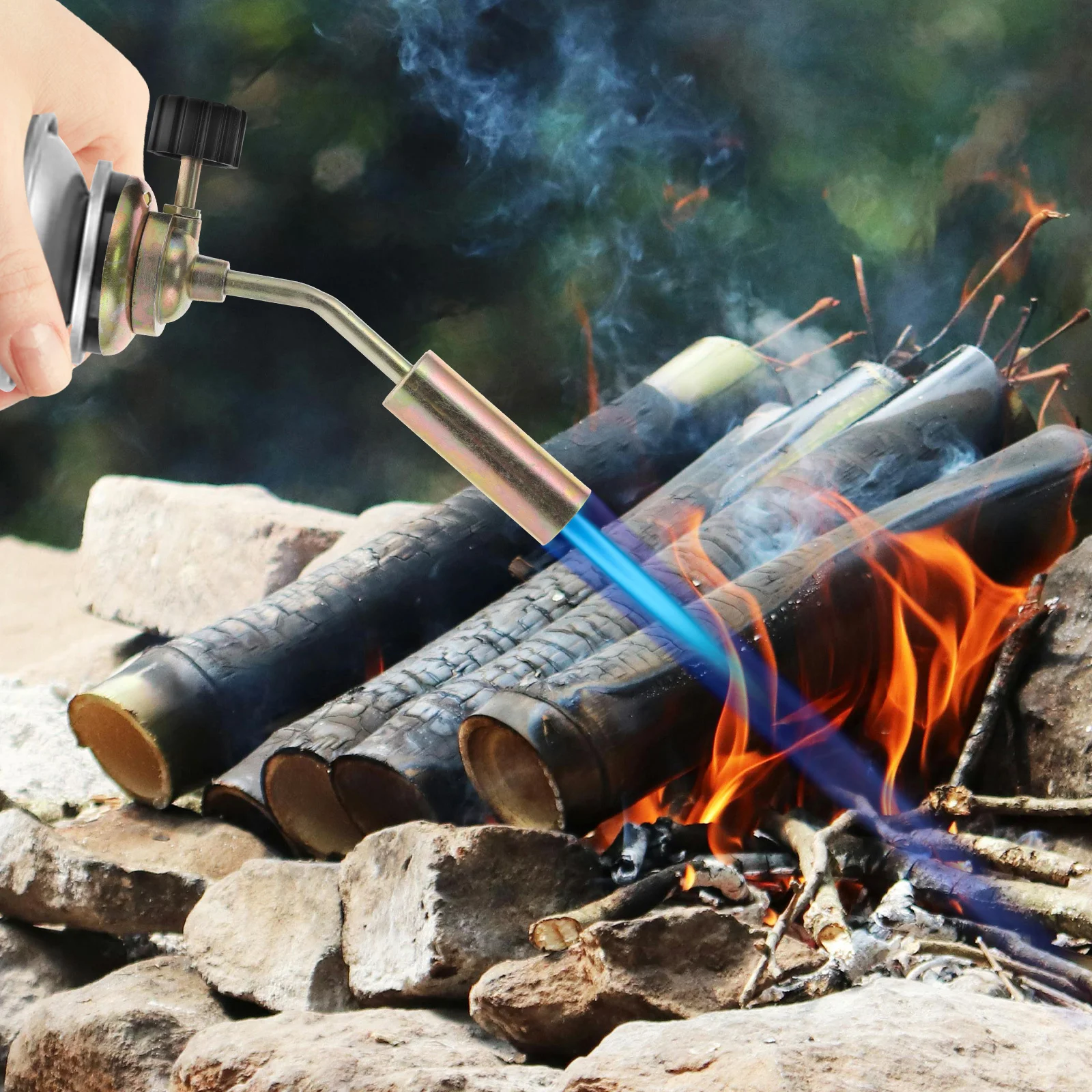 الغاز الشعلة رئيس سبيكة متعددة الوظائف لهب شعلة لحام للخارجية الشواء التخييم الطبخ لحام المحمولة موقد معدني #1