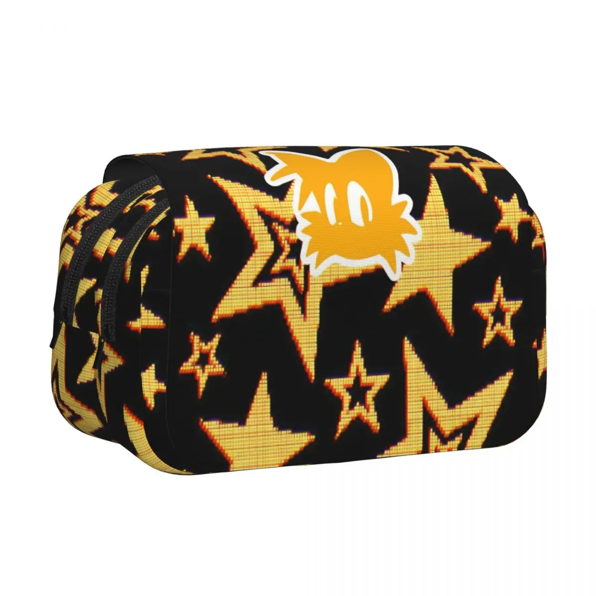 Double Clamshell Pen Case Shadow The Hedgehogs Cartoon Pencilcases Pen Box for Student Bag School Supplies Gifts Accessories