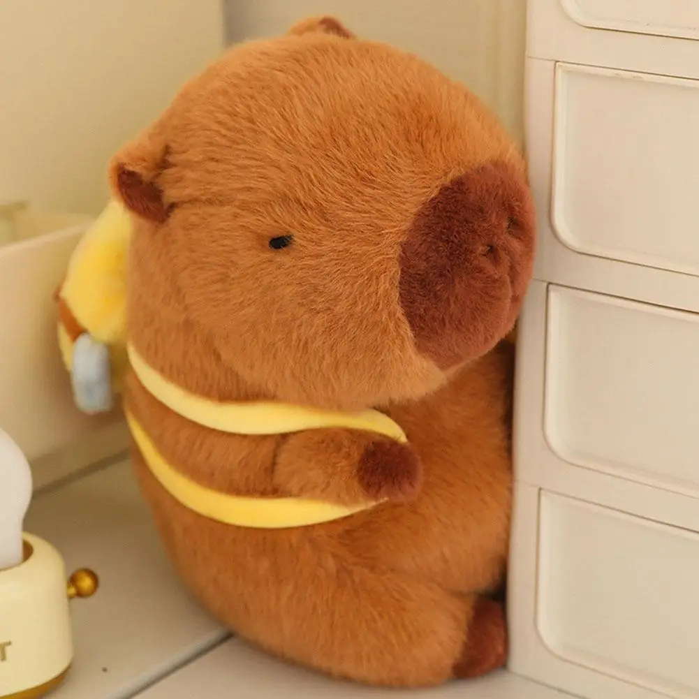 12/23/33cm Super Cute Capybara Doll Turtle Bee Oyster Backpack Girl Capybara Gift Pendant Creative Plush Pillow Super Hot Tt/ins