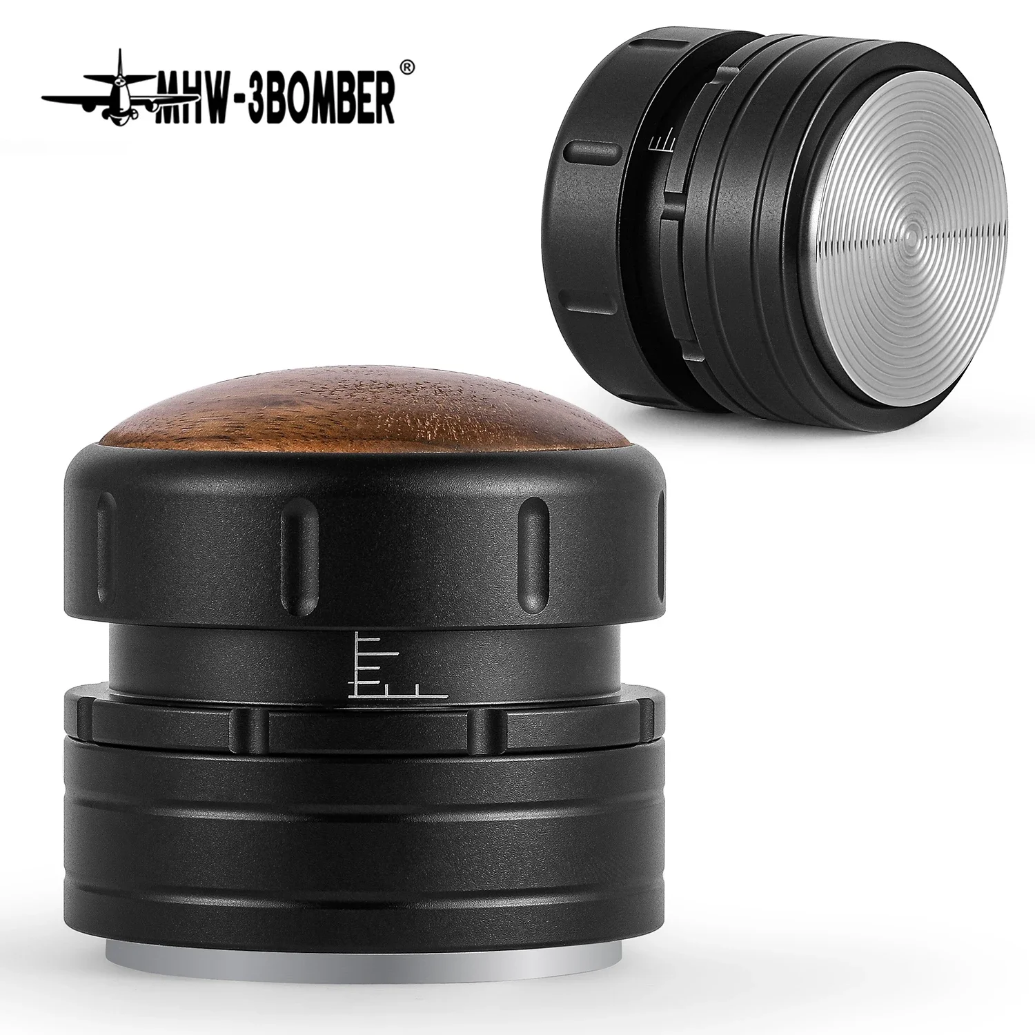 

58.35mm Coffee Tamper Professional Espresso Tampers Coffee Powder Press Hammer Automatic Rebound Portafilter Accessorie Tools