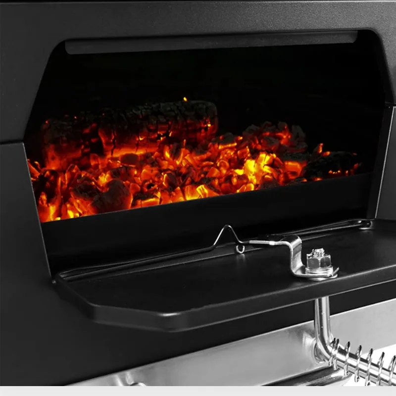 Nuoge حديقة لهب فارس فناء الشواء موقد شواء أمريكي المنزل شواية باربيكيو في الهواء الطلق فيلا فرن الكربون