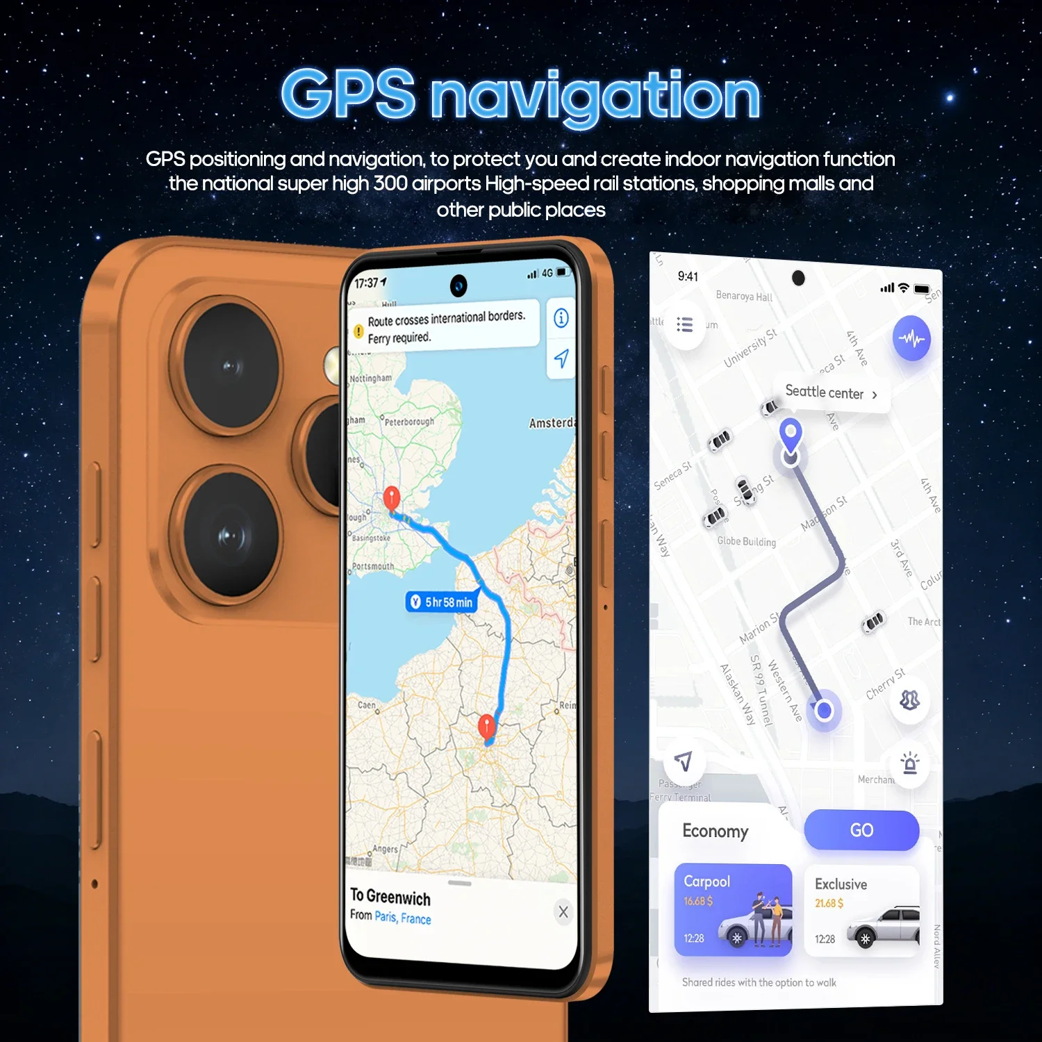 FUFFI M17 Pro Smartphone Android 8G RAM 512GB ROM 6.56 Inch Cellphone 720x1612HD 24+48MP 5800mAh Battery 4G Network Mobile Phone