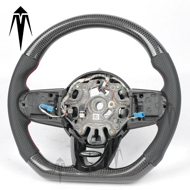 Custom Carbon Fiber Steering Wheel Fit For BMW MINI COUPE Cooper R56 F55 F56 F57 F54 F60 R59 JCW MK3 2014 2015 2016 2017 2018