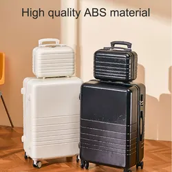 12 Inch Bag add 20 Inch Boarding Box Cute Students Small Lightweight Kid Trolley Case Mute Universal Wheel Travel Set Suitcase