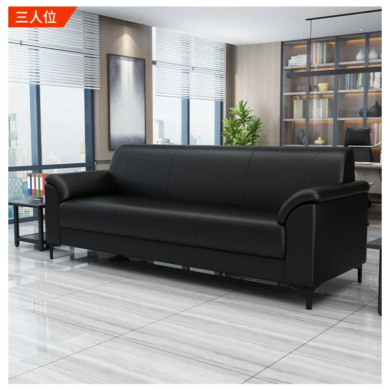 Office Sofas Simple Modern Business Coffee Table Combination Suit Negotiation Reception Office Sofa Three-Seat