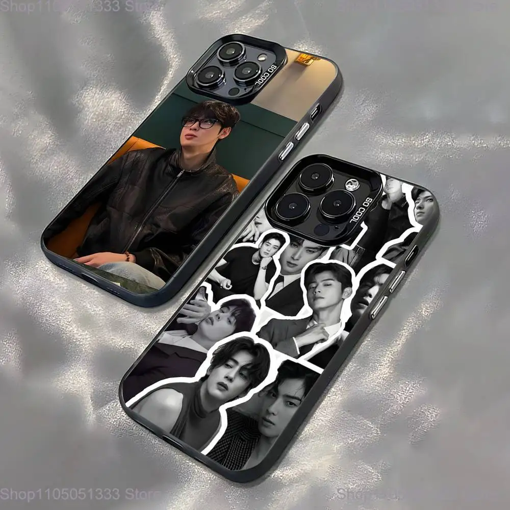 

Singer Cha E-Eun WooES Phone Case For iPhone 16,15,14,13,12,11,Pro,XS,Max,Plus,Mini,SE Black Candy Matte Shockproof Cover