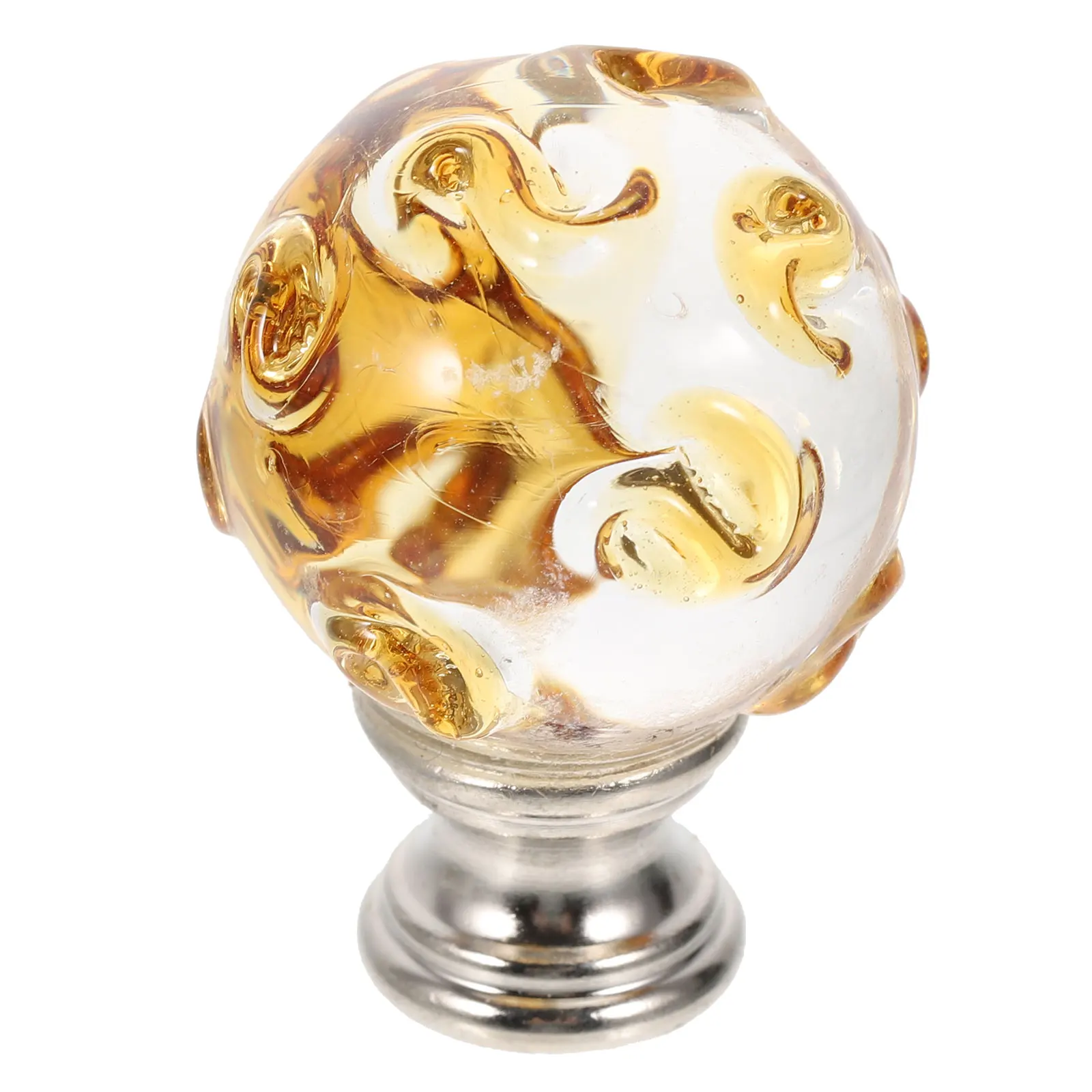 

Chic Light Knob Harp Finial Solid Lamp Finials Caps Decoration For Lamp Shade Elegant Lampshade Holder Tapped Finial Decor