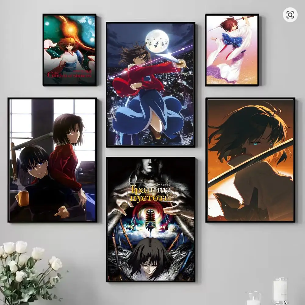 The G-Garden of Sinners Anime Poster HD Art Mural Wallart Poster Waterproof Vintage Print Decor for Home Decoration DIY Durable