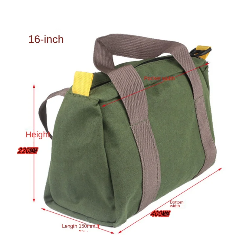 Tools Bag Multi-Purpose Hanging Zipper Carrier Tote Storage Hardware Organizer Canvas kit