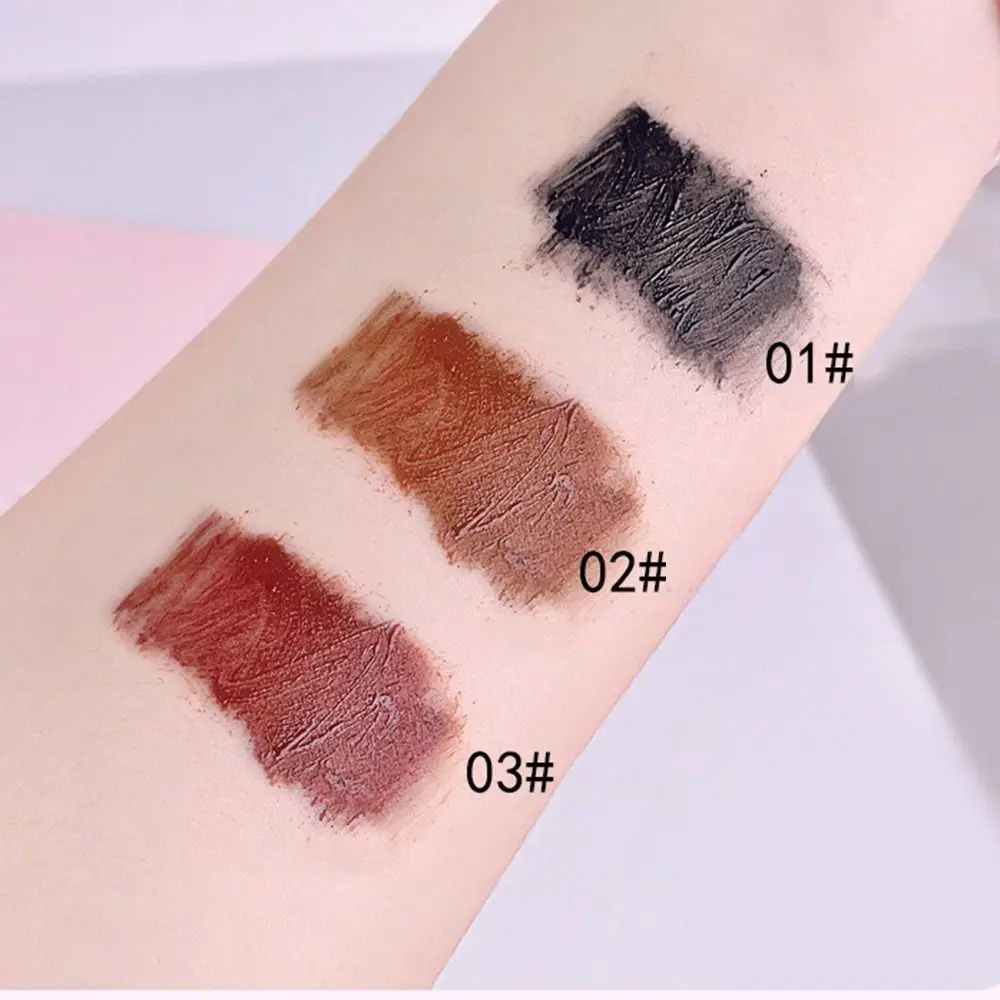 Crema para cejas de 3 colores, crema potenciadora de cejas a prueba de sudor de larga duración, máscara de cejas de belleza resistente al agua para mujeres
