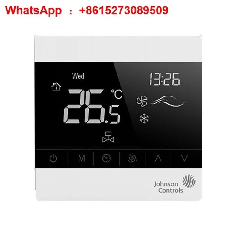 Termostato LCD de aire acondicionado, interruptor de tres velocidades, Panel de Control de bobina de ventilador Johnson 8200, inteligencia comercial de ahorro de energía
