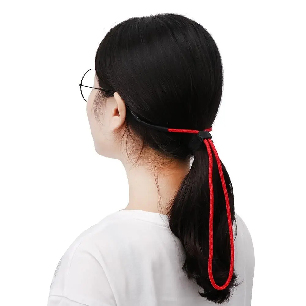 1PC Fashion Polyester Anti-slip Glasses Strap Rubber Adjustable Sunglasses Lanyard Multicolor Anti-slip Glasses Chain Hiking