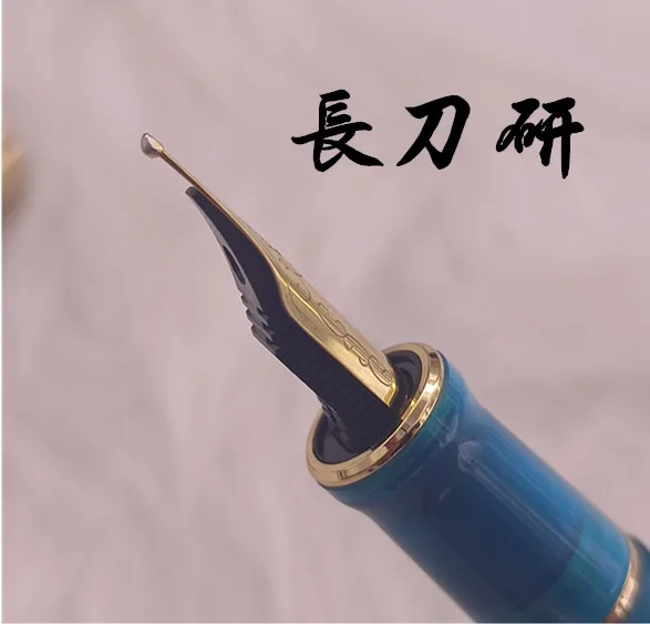 JINHAO Century Tofu 100 - Stylo-Plume Résine Dorée Vert, Plume Moyenne 18KGP - Élégance Et Fluidité