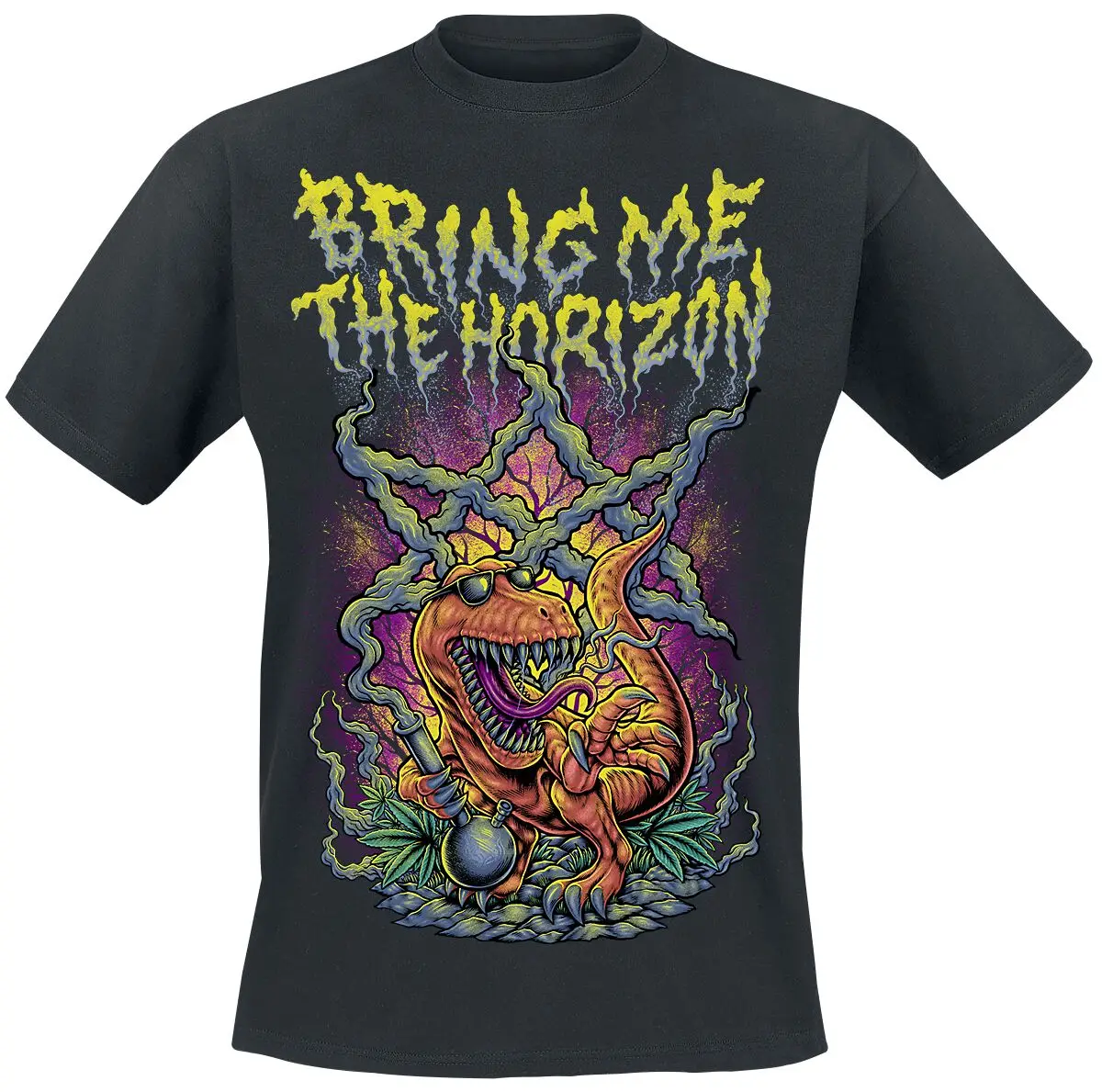 Pop Bring Me The Horizon Graphic Cotton Band T-shirt Unisex Summer Short Sleeve Fashion Brand Tee Luxury Casual Vintage Tees
