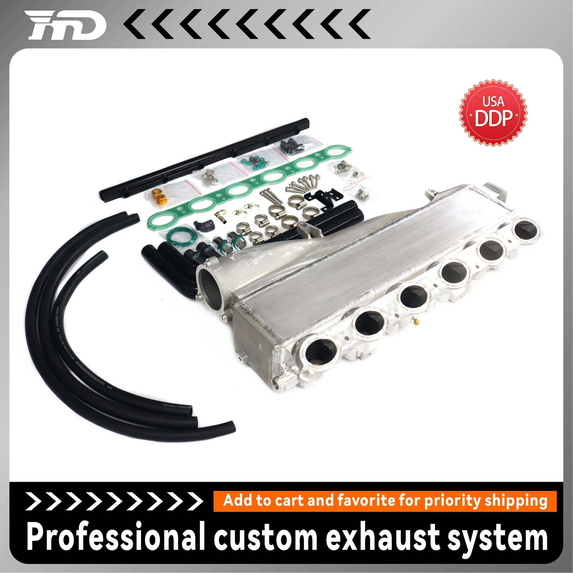 

Для BMW B58 GEN1 Комплект впрыска порта впускного коллектора Топливная шина Подходит для F30 F32 340i 440i F22 M240i G30 540i Performance Tuning