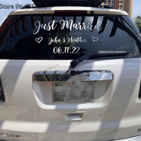 Just Married Removable Car Decal Custom Just Married Car Sticker Wedding Decal For Car Personalized Wedding Decor Car Sign