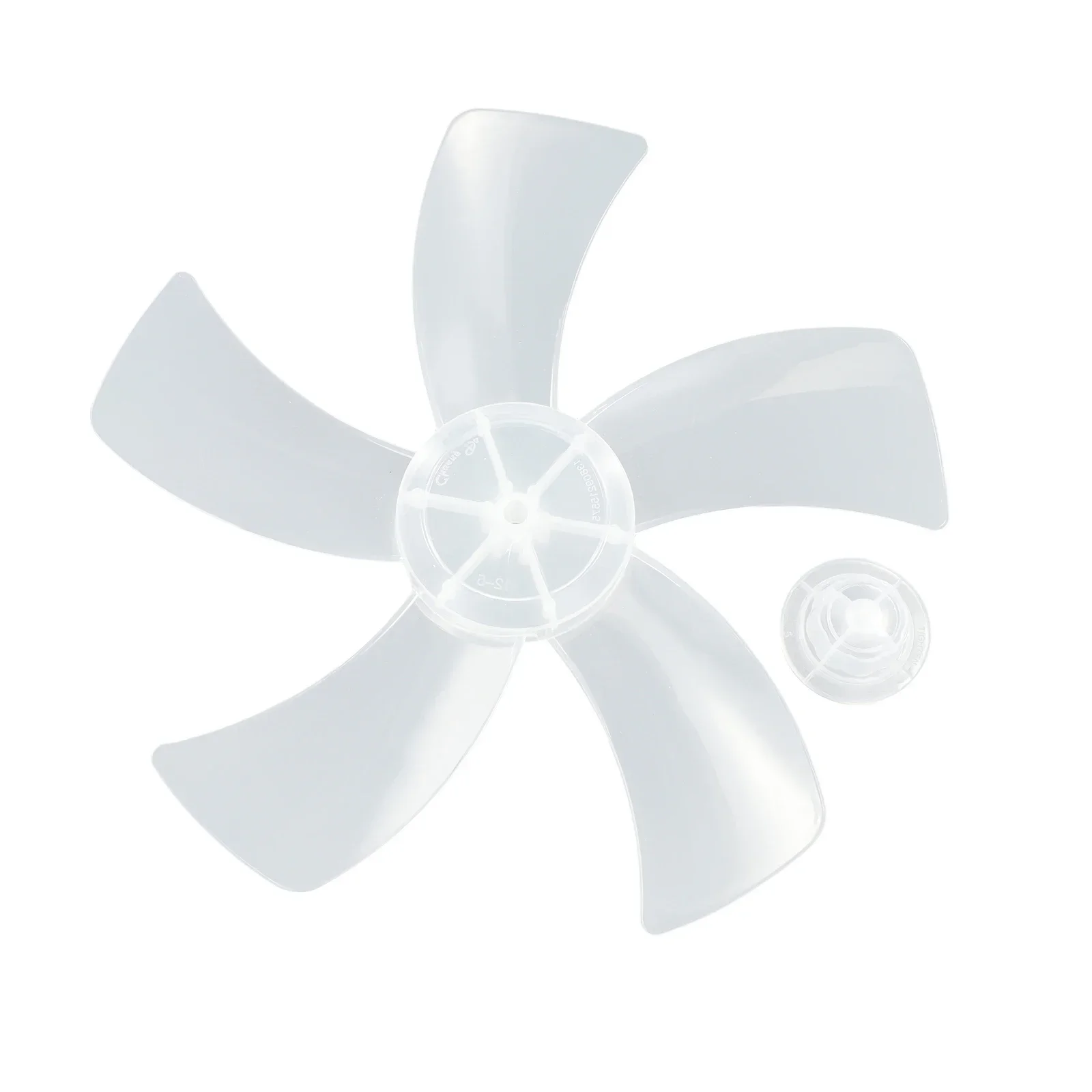 Noiseless Plastic Fan Blade with Nut Cover Five Leaves 12 Inches Easy to Disassemble High Temperature Resistance