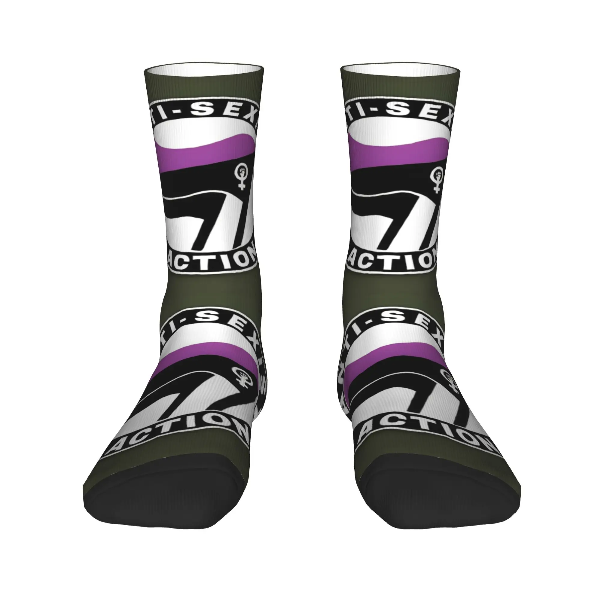 Antifascistische Actie Sokken Herfst Kousen Moderne Volwassenen Mannen Zachte Sokken Aangepaste Running Anti Slip Sokken