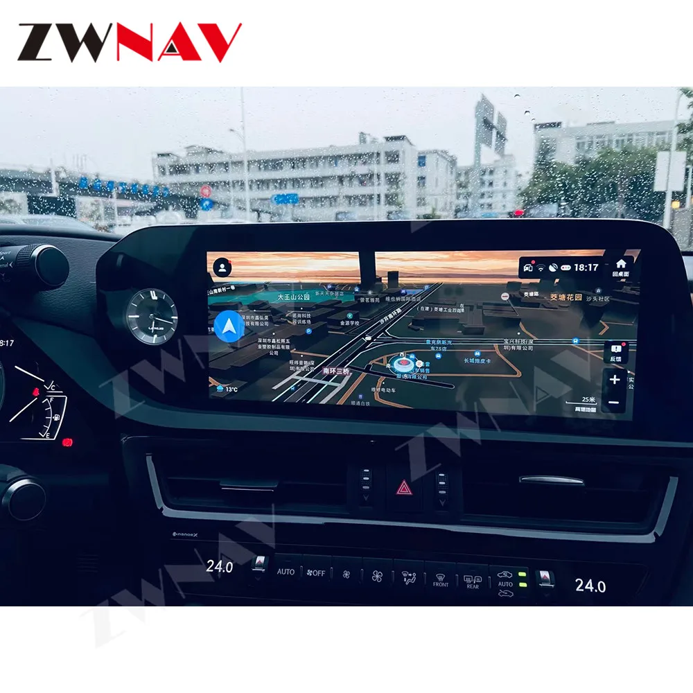 Blue Light Blocking Multimedia Display Touch Screen For Lexus ES 2022 Android Car GPS Navigation Carplay Car Multimedia Player