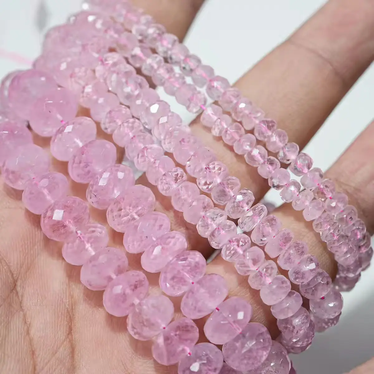 

Морганит, квадратные граненые розовые бусины-рельефы оптом для самостоятельного изготовления ювелирных украшений, ожерелий, СВОБОДНЫЕ БУСИНЫ