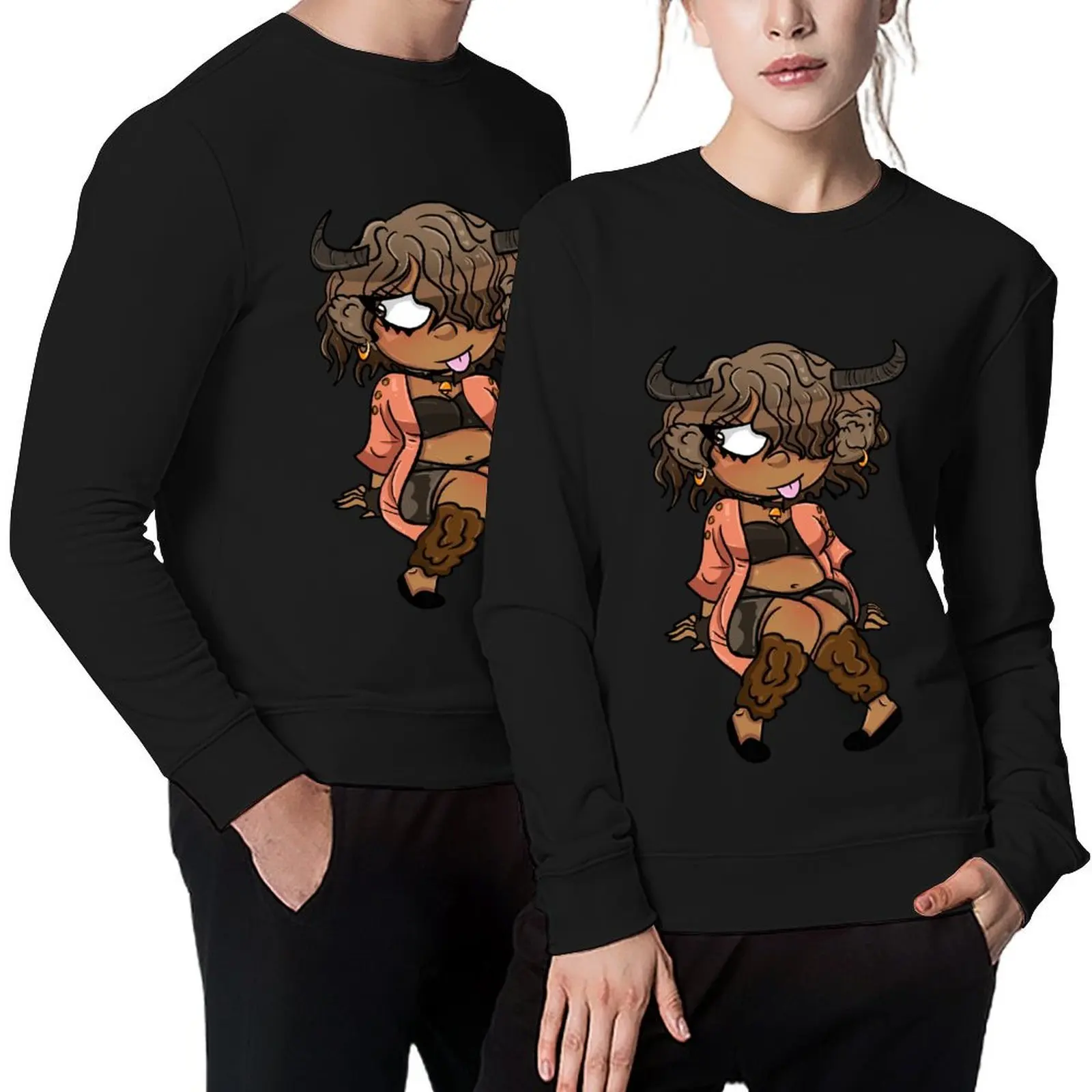 

highland cow girl Pullover anime clothes men's clothes mens clothing korean style clothes sweatshirt for men