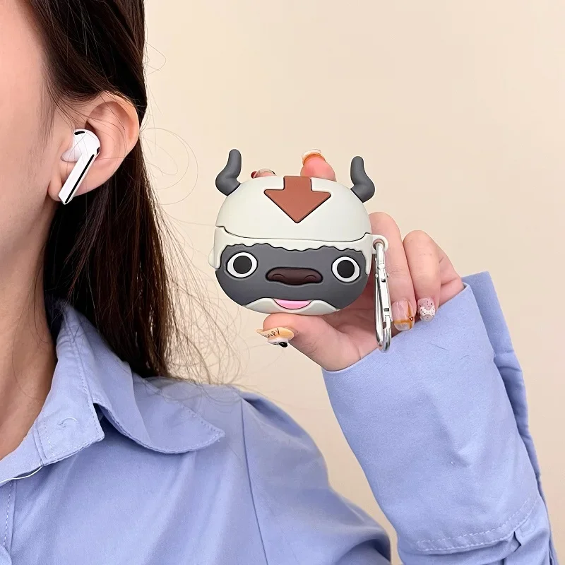 Cartoon Cow Earphone Case For Samsung Buds 3 Pro Bluetooth Wireless Personalized Silicone Protective Case Galaxy Buds3 Soft Case