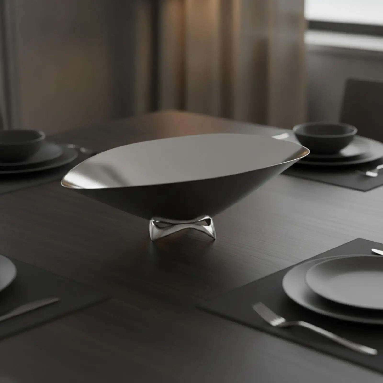 Mirror Finish Stainless Steel Fruit Holder Versatile Kitchen Tray for Fresh Produce Table Display