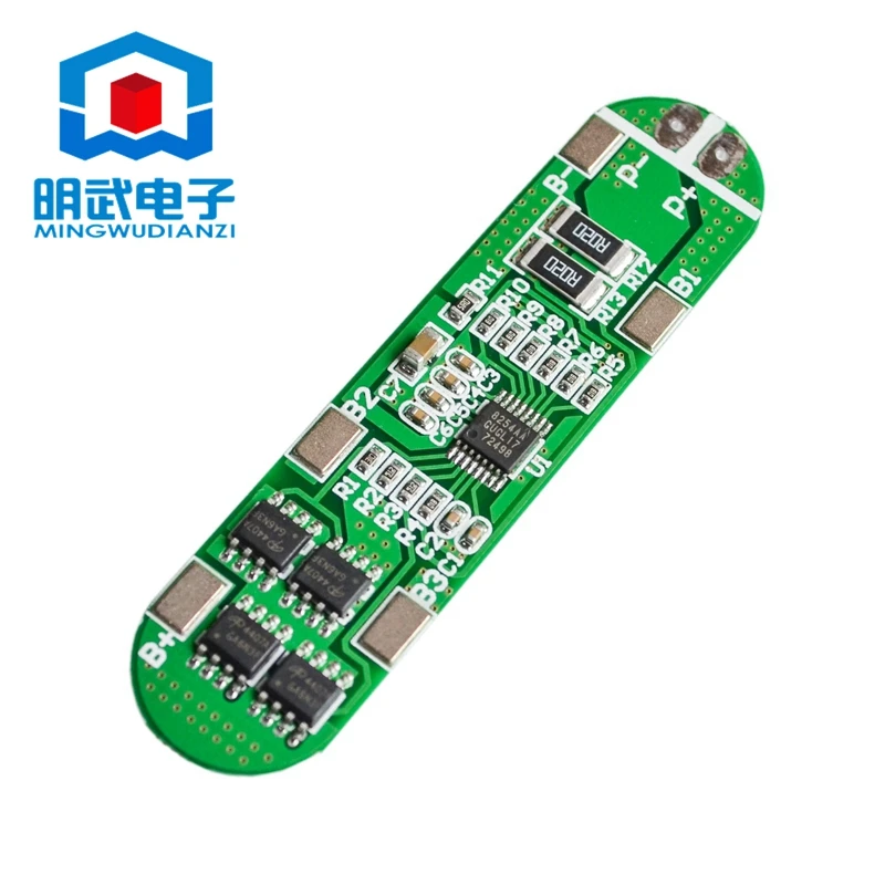 4-string 14.8V 18650 Lithium Polymer Battery Protection Board 16.8V Anti Overcharge And Over Discharge 12A Current Limiting