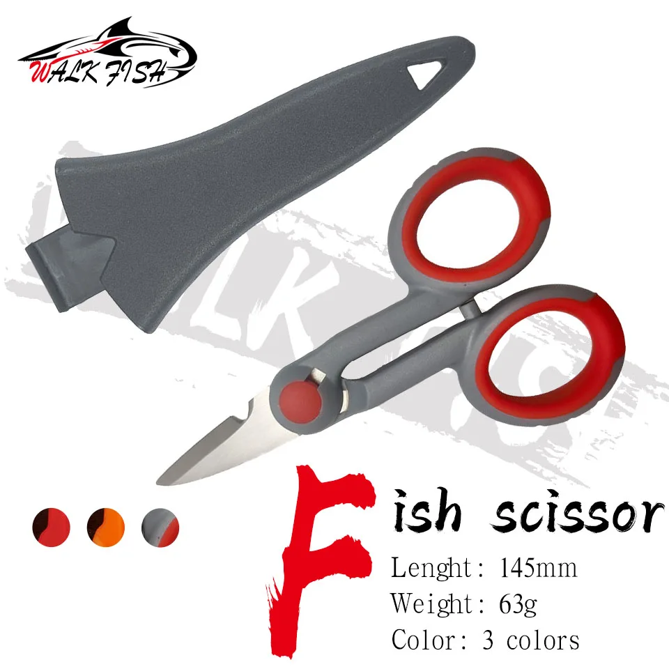 

Walk Fish 420 Stainless Steel Fishing Scissor Accessories Cut Pe Braid Line Lure Carp Fish Electrician Portable Scissors Plier