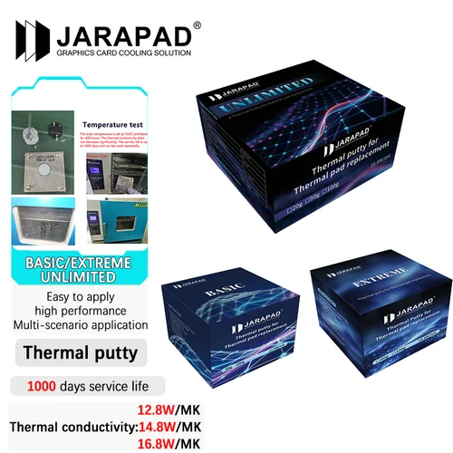 JARAPAD BASIC EXTREME ilimitado para VGA GPU IC procesador almohadilla térmica reemplazo masilla de bloqueo de calor masilla térmica enfriamiento rápido