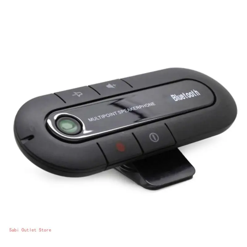 Bluetooth-compatible Speaker Handsfree Car Sun Visor Clip Wireless