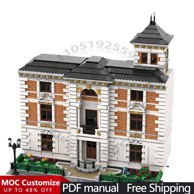 

4263 PCS City Engineering Modular Urban Mansion MOC Customize Modular Building Block Brick Popular Kids DIY Holiday Toy Gifts