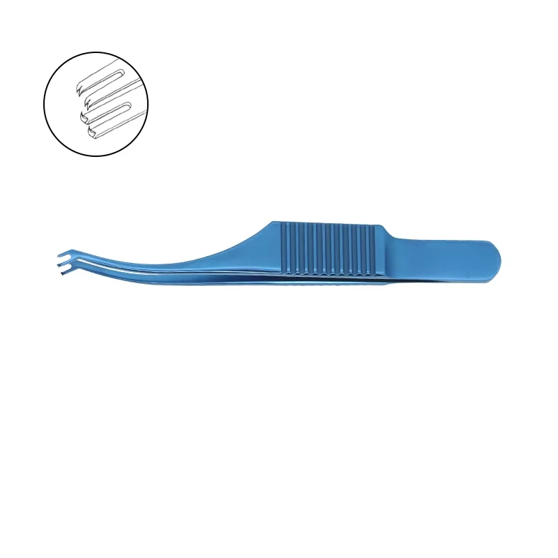 

Ophthalmic Surgical Instrument Polack Corneal Suturing Forceps 75mm Long with Teeth
